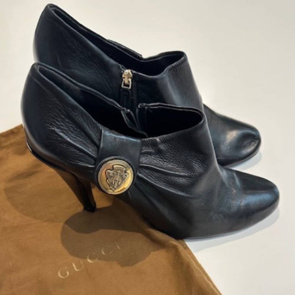 Pre-owned Gucci Bootie High Heels
